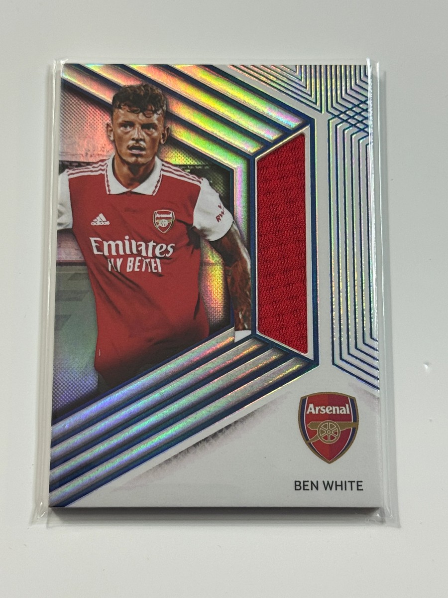 2025-26 Futera Platinum Arsenal Memorabilia Blue #AM07 Ben White