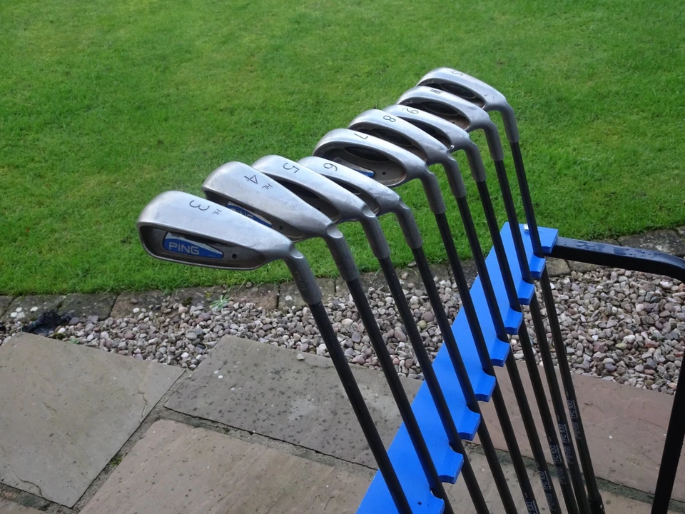 Ping G2 Graphite Golf Irons Set  3-SW Blue Dot  Stiff Flex Ping TFC 100 Shafts - Image 2 of 4