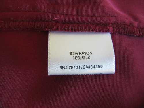 EILEEN FISHER Wine Color Velvet Pullover Cowl Neck Relaxed Shoulders Top BR62 - Picture 4 of 4