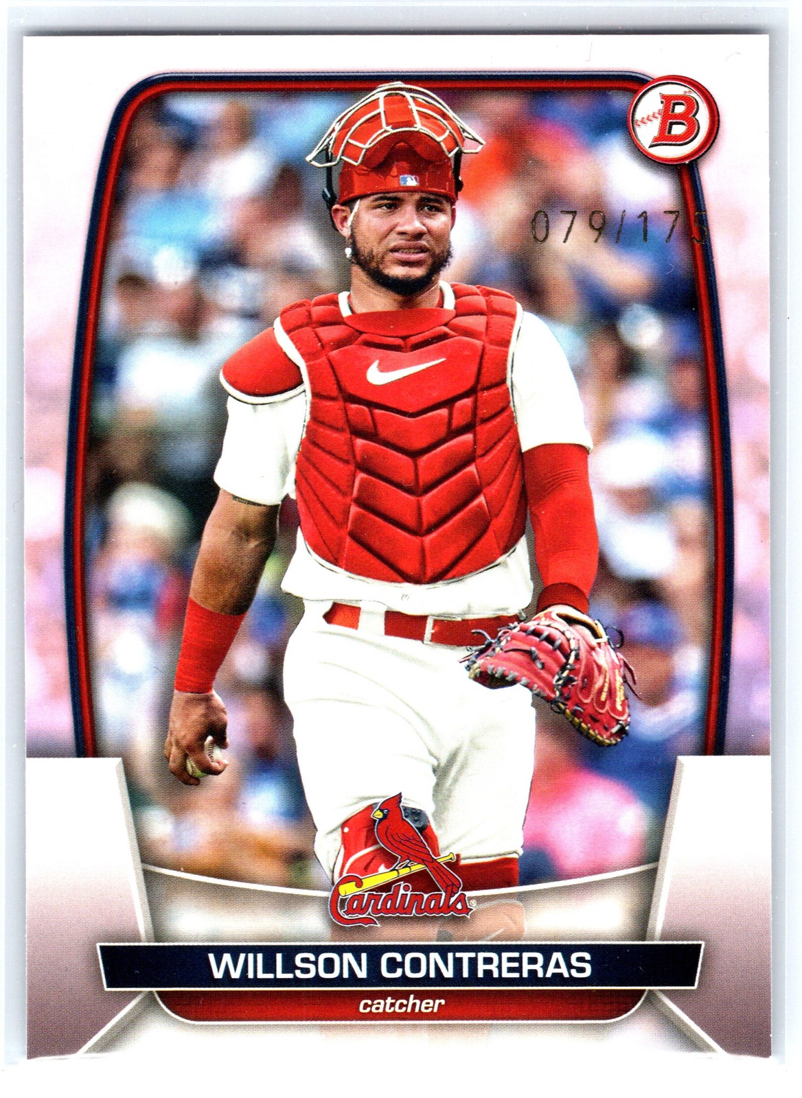2023 Bowman #100 Willson Contreras Pink #/175