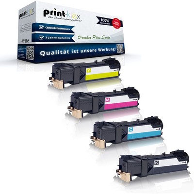 4x Alternative Tonerkartuschen für Xerox 6125 Toner Kassetten-Drucker Plus Serie