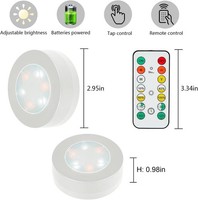 Led Schrankbeleuchtung Batterie, LED Spot Batteriebetrieben Mit Fernbedienung