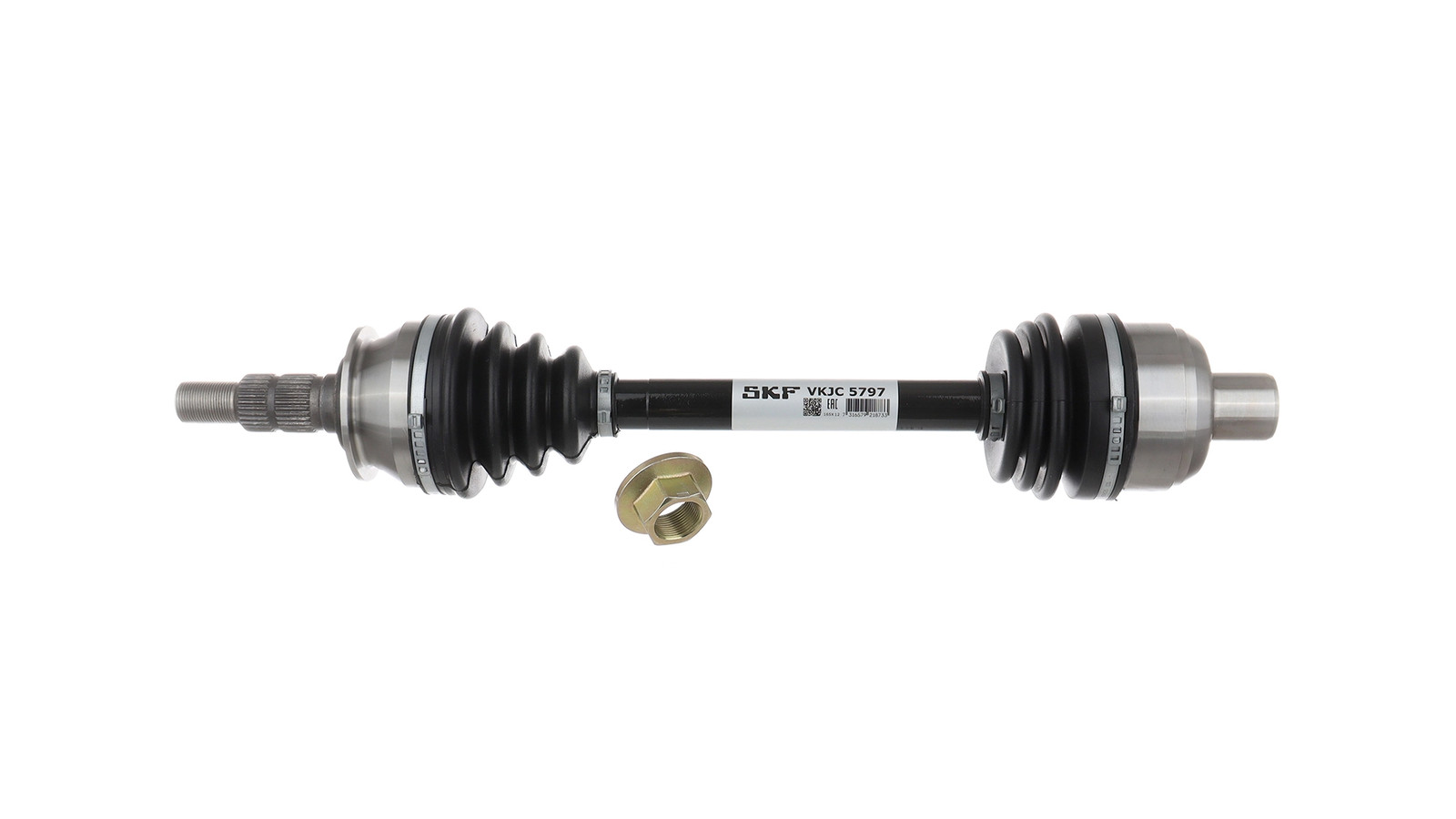 Arbre de transmission SKF VKJC 5797 anti-vibration en acier forgé