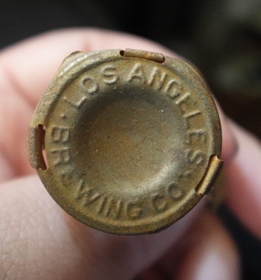 ANTIQUE EARLY LOS ANGELES BREWING CO. BOTTLE CAP