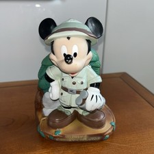 Vintage Disney Animal Kingdom Safari Mickey Coin Bank