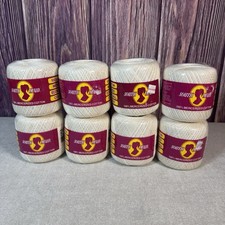 Lot of 8 Vintage South Maid Crochet Thread Size 10 Ecru Cream 429 NEW NWT
