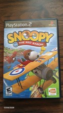Snoopy Vs The Red Baron Sony PlayStation 2 2006 CIB In Excellent Condition