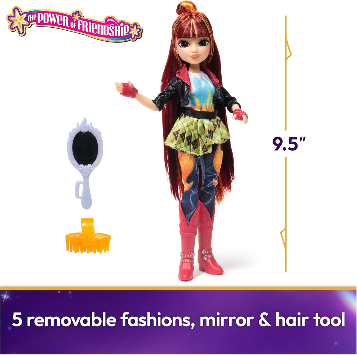 Unicorn Academy Power of Friendship Valentina with Hand Mirror & 5