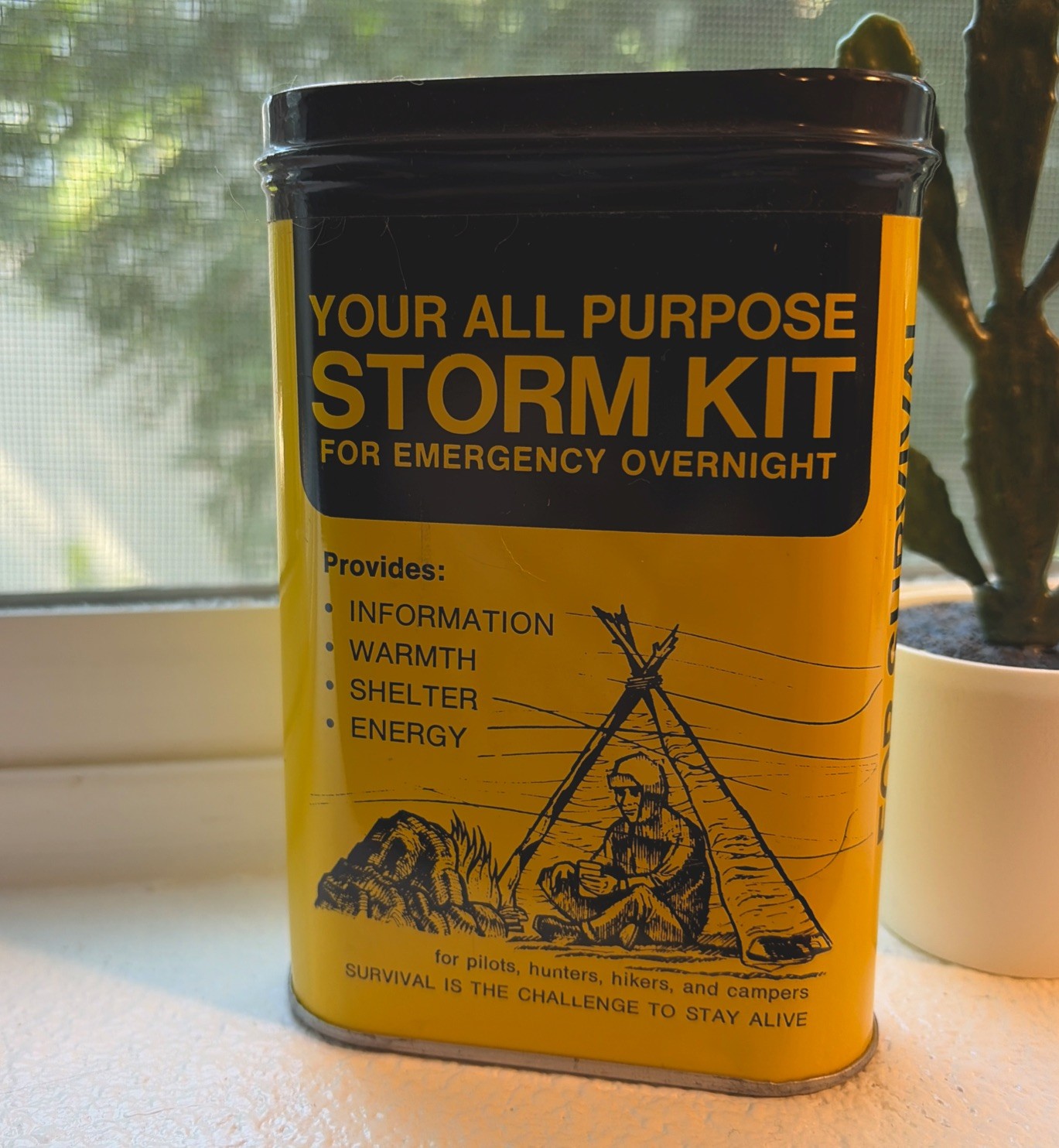 Vintage Camping All Purpose Storm Kit For Emergencies