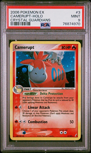 Camerupt graded PSA 9 for sale on eBay