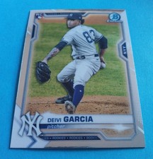 2021 Bowman Chrome Deivi Garcia RC #55 New York Yankees