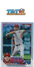 Zack Wheeler 2023 Topps Chrome Refractors #20 Philadelphia Phillies 32a