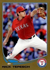 2013 Topps Update Gold #US267 Nick Tepesch RC 1272/2013 Texas Rangers