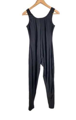 Speerise Scoop Neck Tank Catsuit Jumpsuit Unitard in Black Size M - Picture 3 of 8
