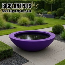 THE CURVY Big 120cm Outdoor Bowl Planter EXTRA LARGE Garden Pot WATER FEATURE