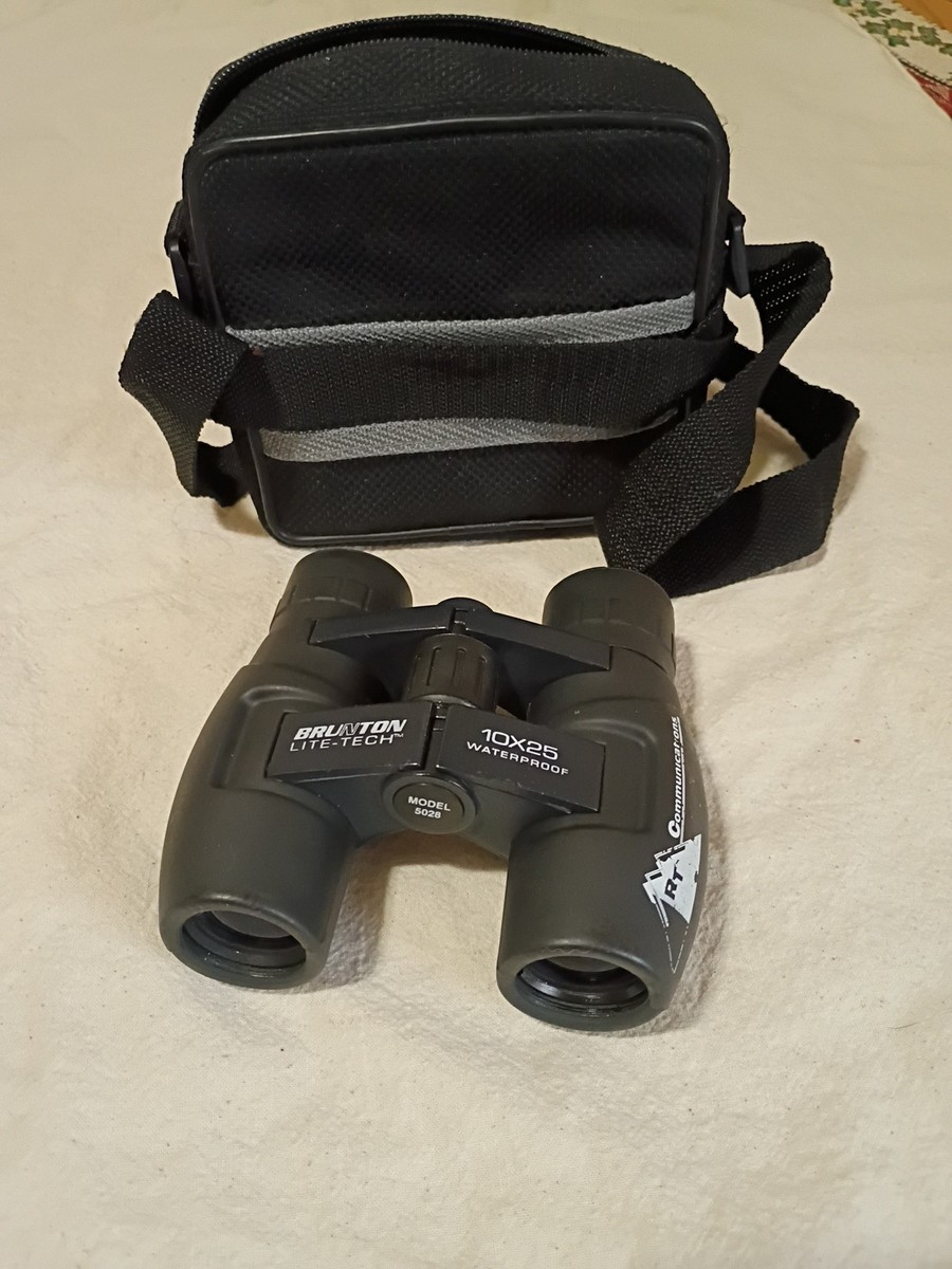 Brunton Lite-Tech 10x25 Waterproof Binoculars Model 5028 w/Case B3