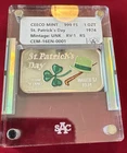 1974 Ceeco Mint St. Patrick's Day SAC Slabbed Silver Art Bar