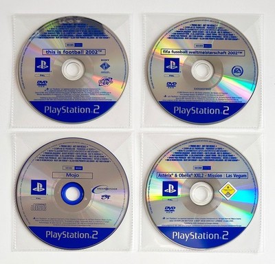 4x promo / press kit: Asterix & Obelix, Mojo, 2x football    Playstation 2 / PS2