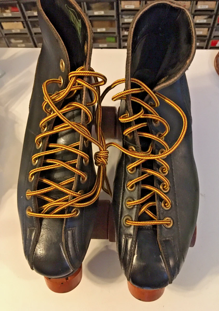 Patins à Roulettes Vintage Betty Lytle Chicago Fo-Mac 77H Blancs Taille 5R - Avec Sacoche, Occasion
