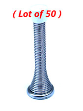 3 In Commercial Flexible Spring Door Stop Chrome 806376 Lot of 50