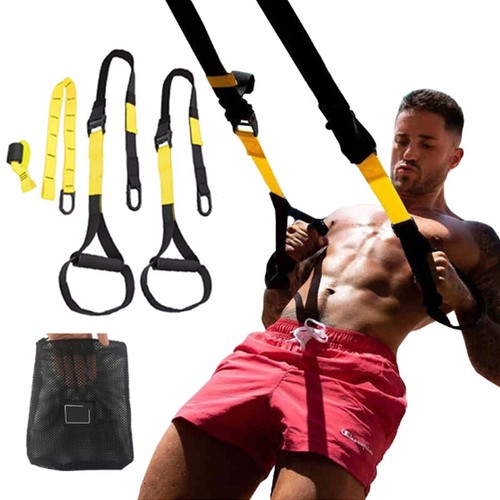 TRX Workout Straps Suspension Trainer Kit Bodyweight Fitness P33 Home
