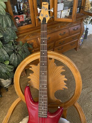 Ibanez Soundgear 4 String Electric Bass Guitar Red | eBay