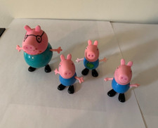 Peppa the Pig Family Friends Cake Toppers Lot of 4 Figures 3 inches and 2 inches