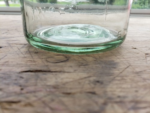 Light Apple Green Improved Crown Fruit Jar - Picture 2 of 4
