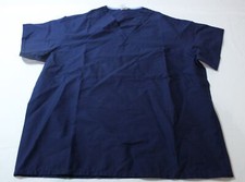 Medline Unisex ComfortEase Reversible Scrub Top MH7 Midnight Blue Large