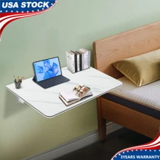 Wall Mounted Floating Folding Table Laptop Desk Home Office 27.56x15.75 in NEW