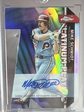 2021 Topps Chrome Platinum Players Die Cut Auto Mike Schmidt /5