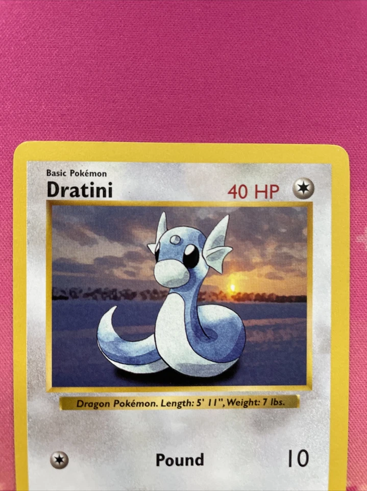 Pokemon Card Dratini Shadowless Base Set Uncommon 26/102 Near Mint - Image 2 of 4