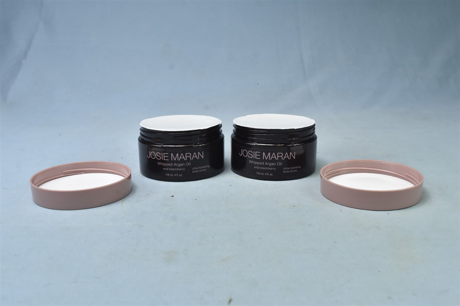 LOT 2 JOSIE MARAN WHIPPED ARGAN OIL HYDRATING BODY BUTTER WILD BLACKBERRY #06633