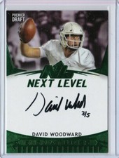 2020 Sage Hit High DAVID WOODWARD EmeralD Next Level AUTO Signatures RC 3/5