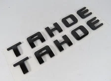 2007-2020 Chevy Tahoe Black Emblems For Door Liftgate Badges Letters Sign Logo