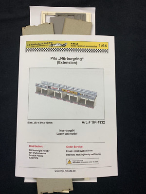 PIT LANE EXTENSION NURBURGRING HO SLOT CAR BUILDING AURORA BAUER