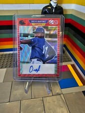 2021 Leaf Pro Set Metal 1989 Base Auto Red Wave Orelvis Martinez #PA-OM1 Auto