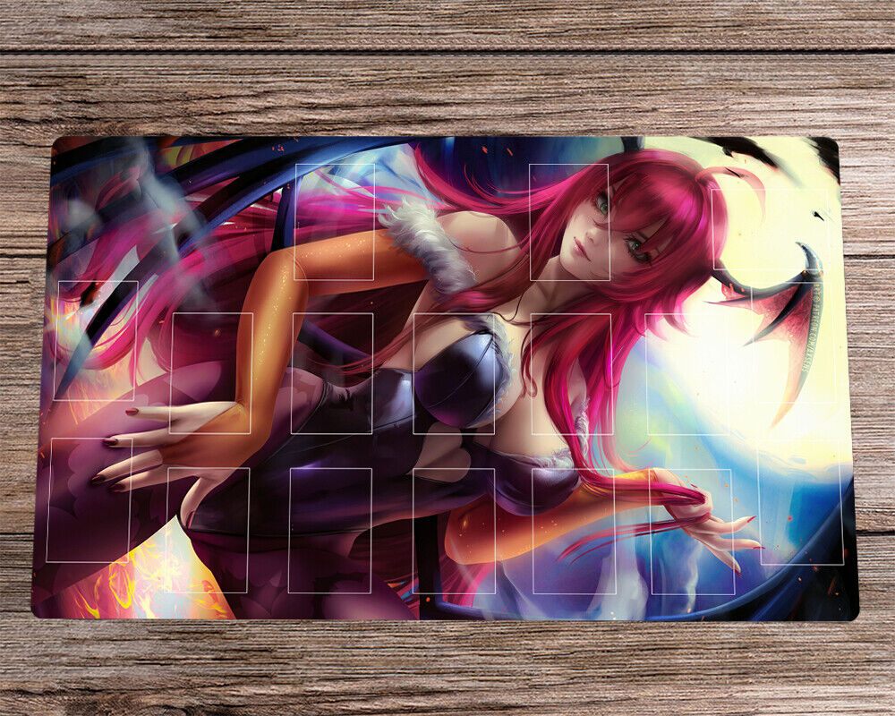 New WVICM Playmat High School DxD Anime Rias Gremory TCG CCG OCG Trading  Card Game Mat No Zones Mouse Pad + Free Bag (MP016-27-no Zones)