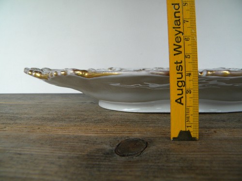 V. P. CHODAU porcelana bandeja de oferta PORGES VON PORTHEIM? Codo rococó dorado - Imagen 5 de 8