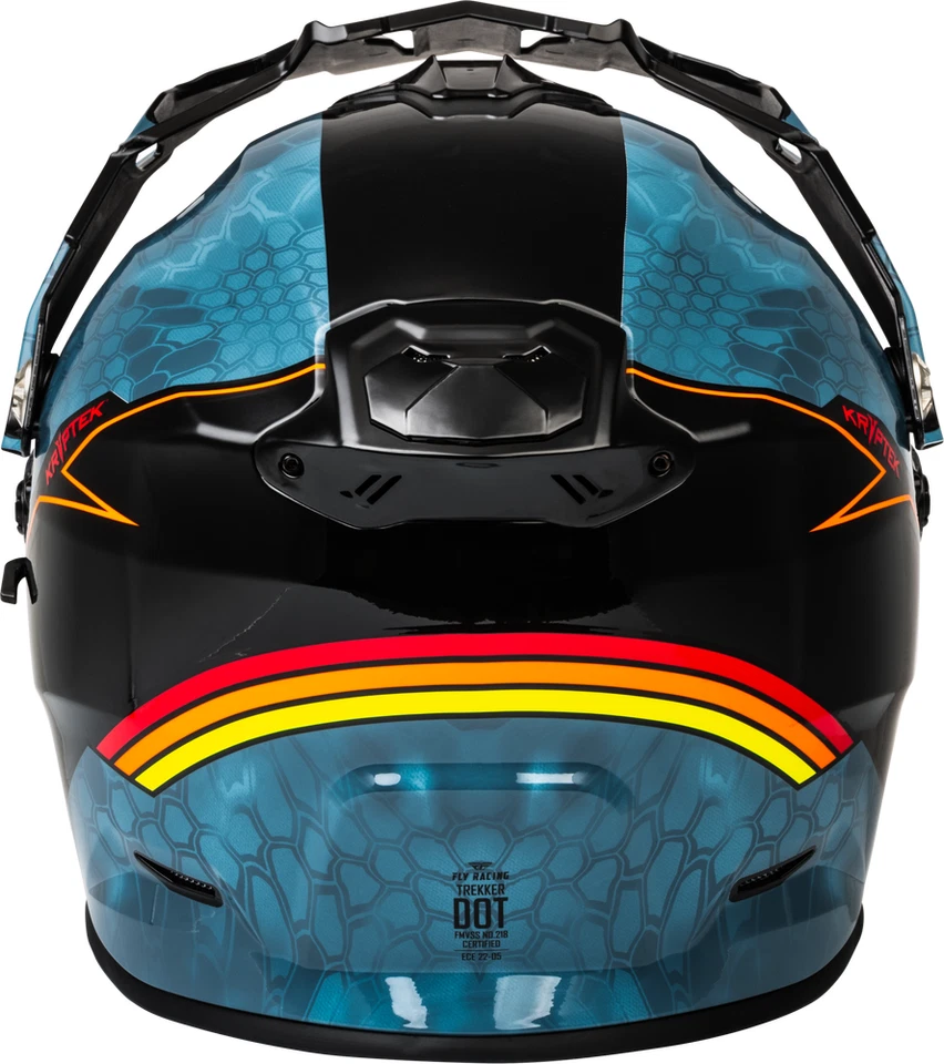 Nuevo Casco de Motocicleta Fly Racing Trekker Ocultar Kryptek Azul Pizarra DOT ECE Foto 3 de 4
