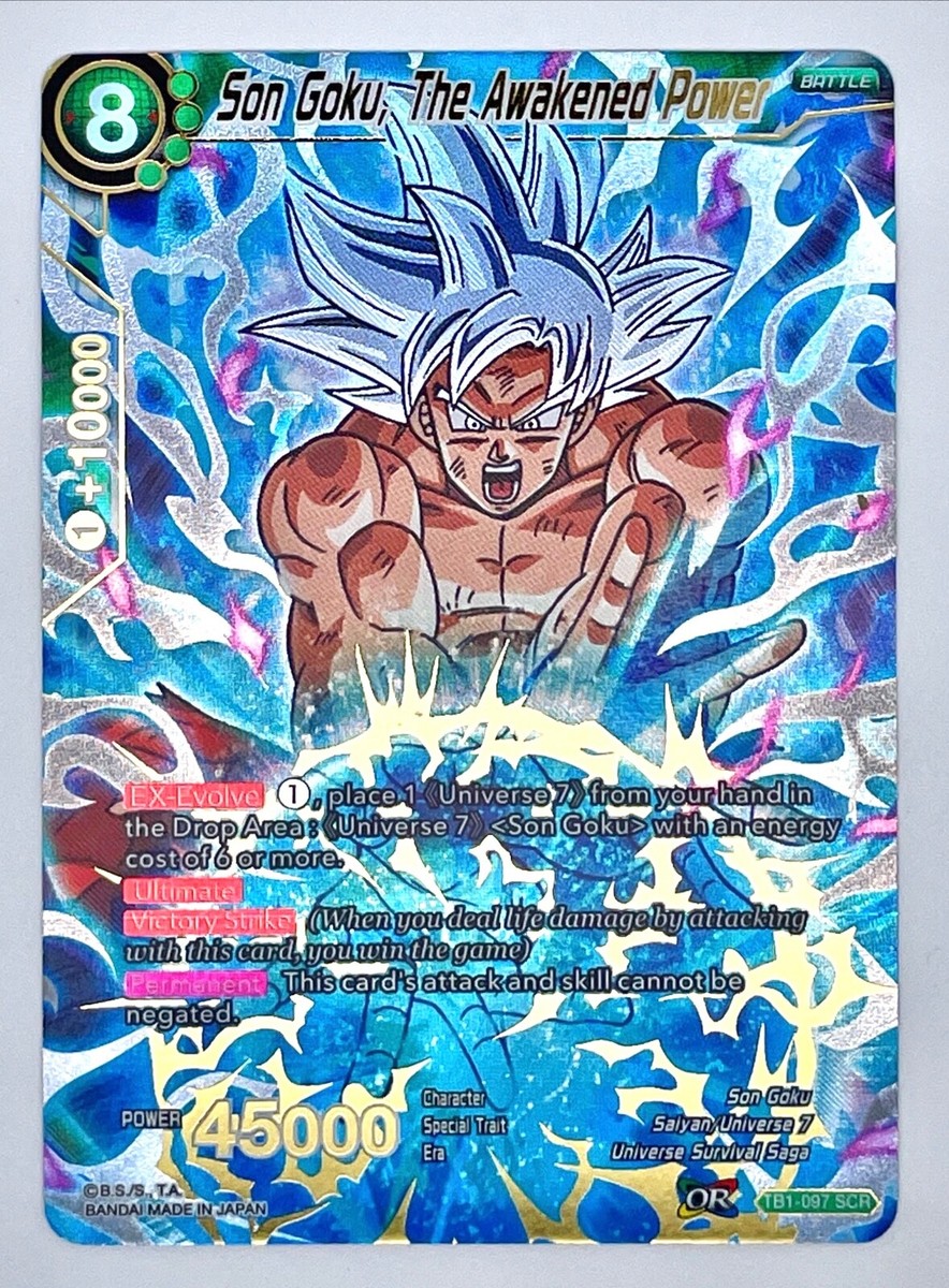 Dragon Ball Super Card - Son Goku, The Awakened Power TB1-097 SCR