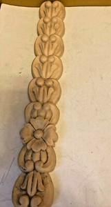Salvage Resin Molding Decorative Scroll Accent Furniture Molding Applique 15"L
