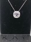 Kay Jewelers Sterling Silver Lab Created White STAR BURST Sapphire Necklace 18in — photo 6