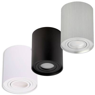 6x LED Aufbau-Leuchte 1-9W GU10 230V rund Einbbaustrahler Decken-Leuchte Spot