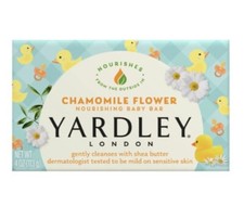 YARDLEY LONDON 4 Oz.       CHAMOMILE FLOWER      Nourishing  Baby Bath Bar   .