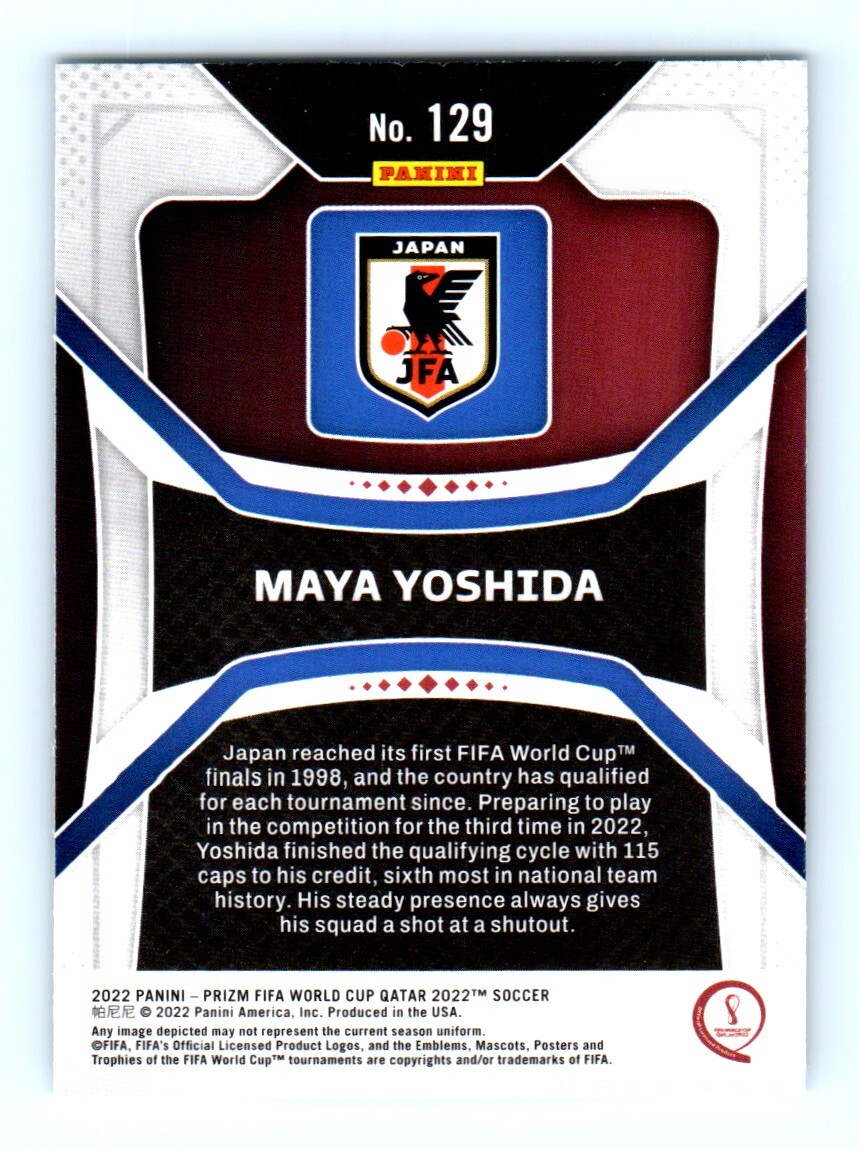 2022 Panini Prizm World Cup Maya Yoshida Japan #129 | eBay