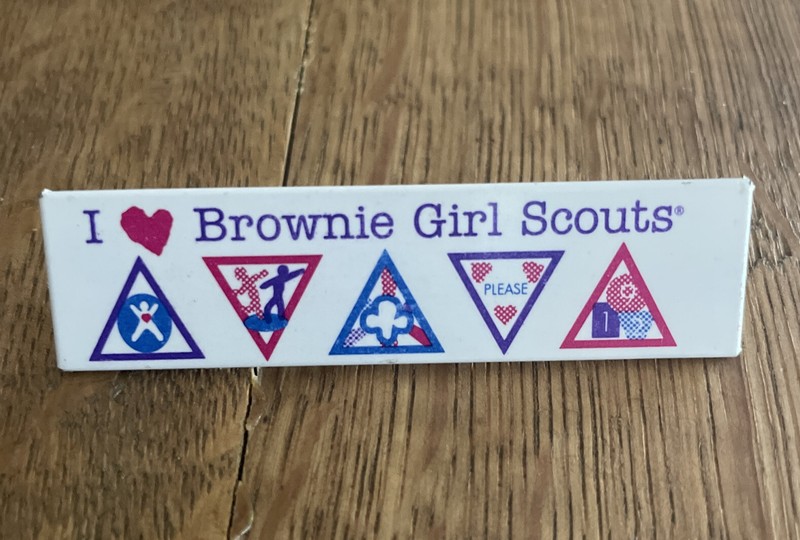 I Love Brownie Girl Scouts Pin GS Heart