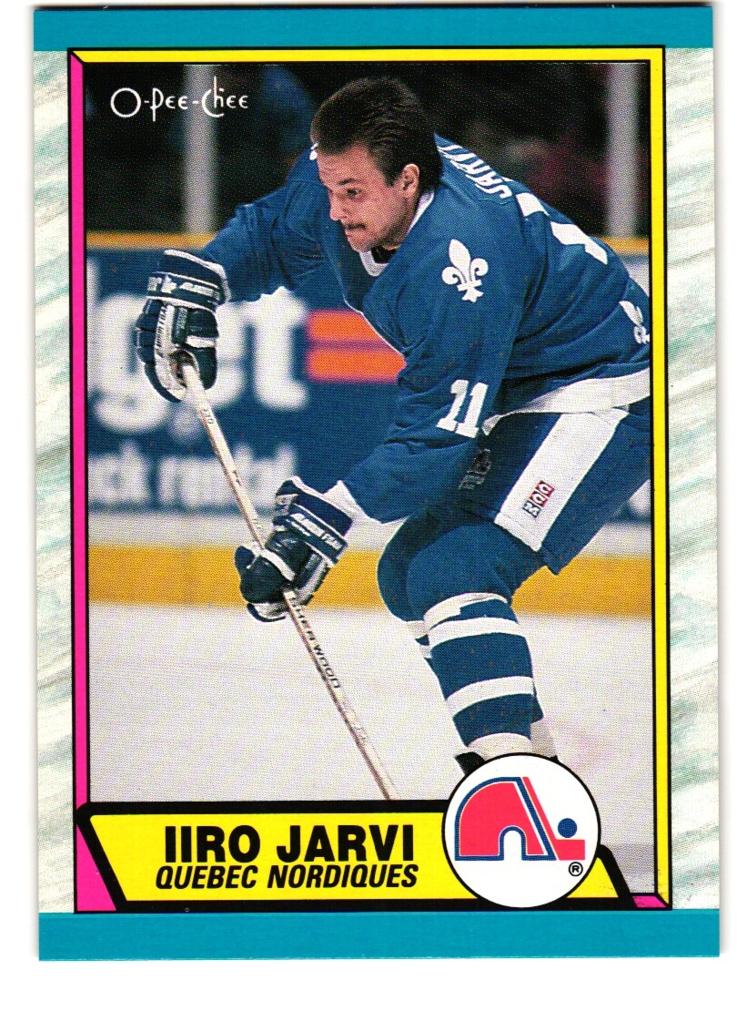 1989-90 O-Pee-Chee #264 Iiro Jarvi Quebec Nordiques Rookie