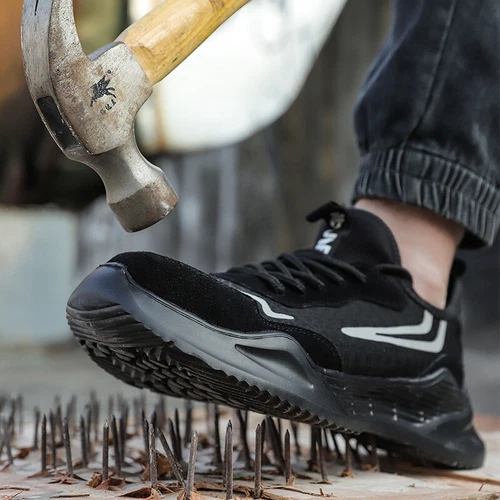 Herren Rutschfeste Arbeitsschuhe Pannensicher Turnschuhe Sicherheit Stahlkappe Stiefel - Bild 17 von 30