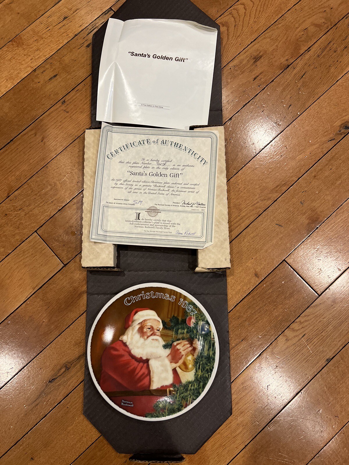 3 Norman Rockwell Collectable Christmas Plates eBay